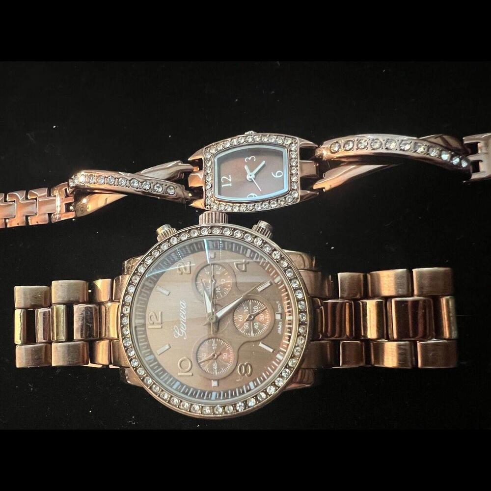 2 Chocolate Colored Ladies Watches